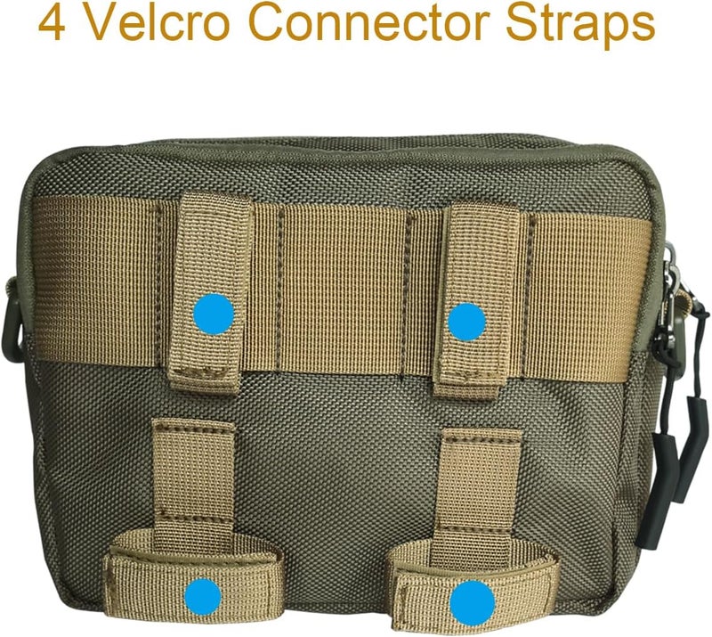 Vanlison Motorcycle Handlebar Bag Motorcycle Pouch Front Handle Bar Bag Storage Bag Forks Bag Saddle Bag Accessories Compatible with Cruiser Softail Dyna Sportsters Dirt Bike Green - Image 4
